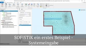 SOFiSTiK ein erstes Beispiel - Systemeingabe