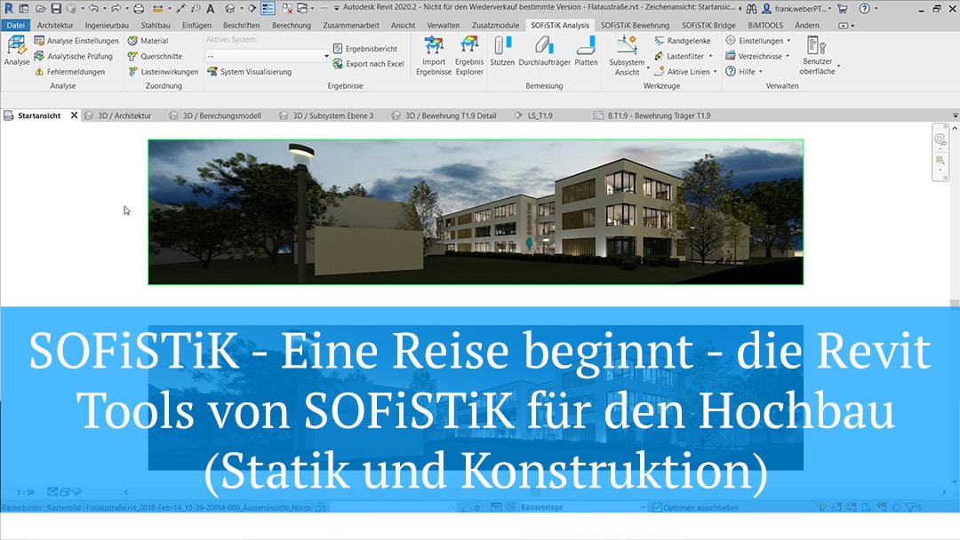 SOFiSTiK - Eine Reise beginnt - die Revit Tools von SOFiSTiK für den Hochbau (Statik und Konstruktion)