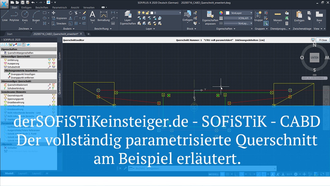 SOFiSTiK - CABD - Der vollständig parametrisierte Querschnitt