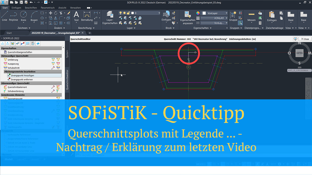 SOFiSTiK Quicktipp - Querschnittsplots mit Legende ... - Nachtrag / Erklärung zum letzten Video